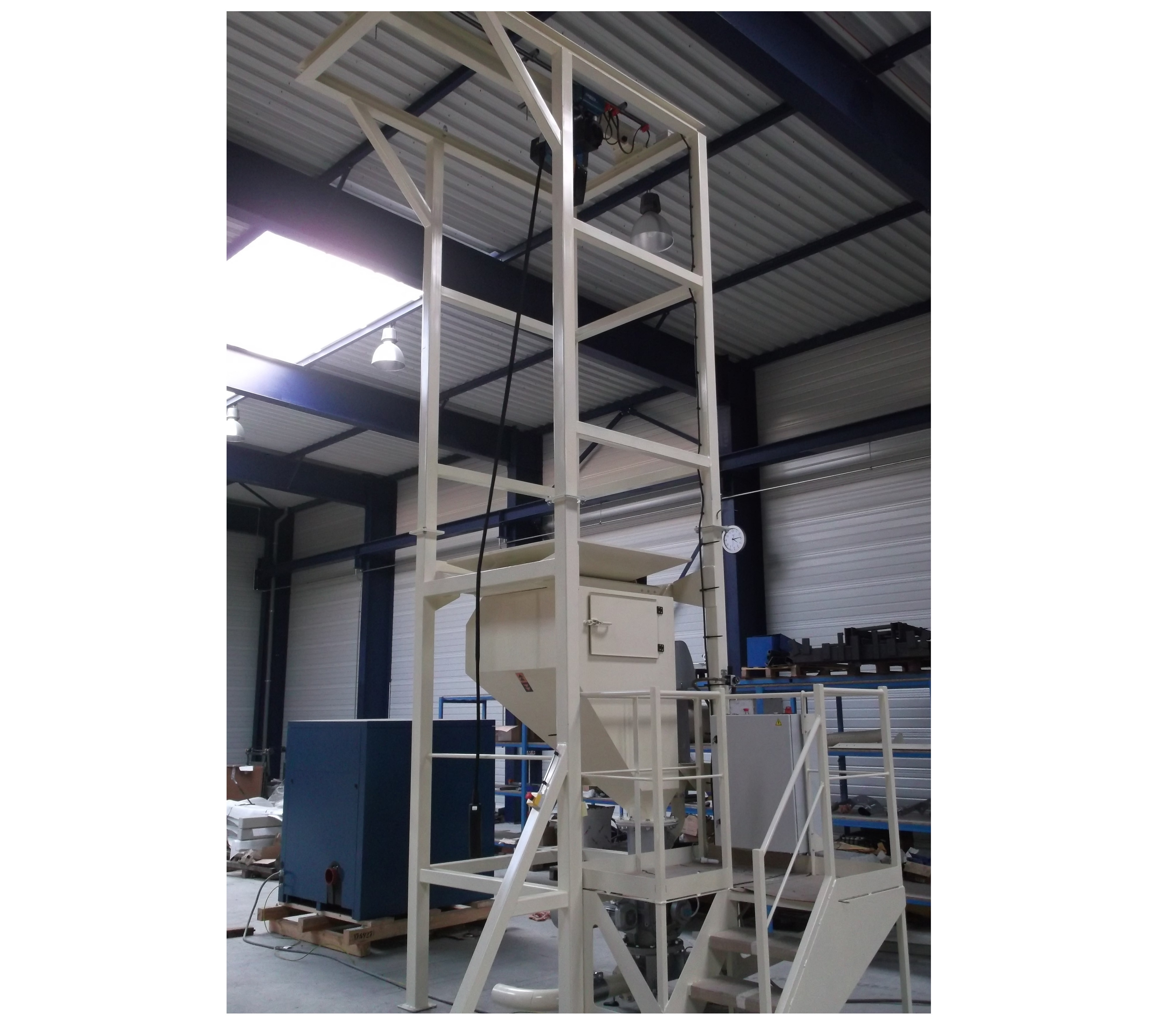 Station vidange big bag avec transfert pneumatique Serema